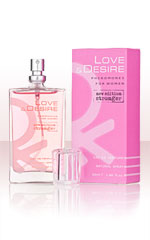 Love & Desire naisille 50 ml EdP sisältää feromoneja